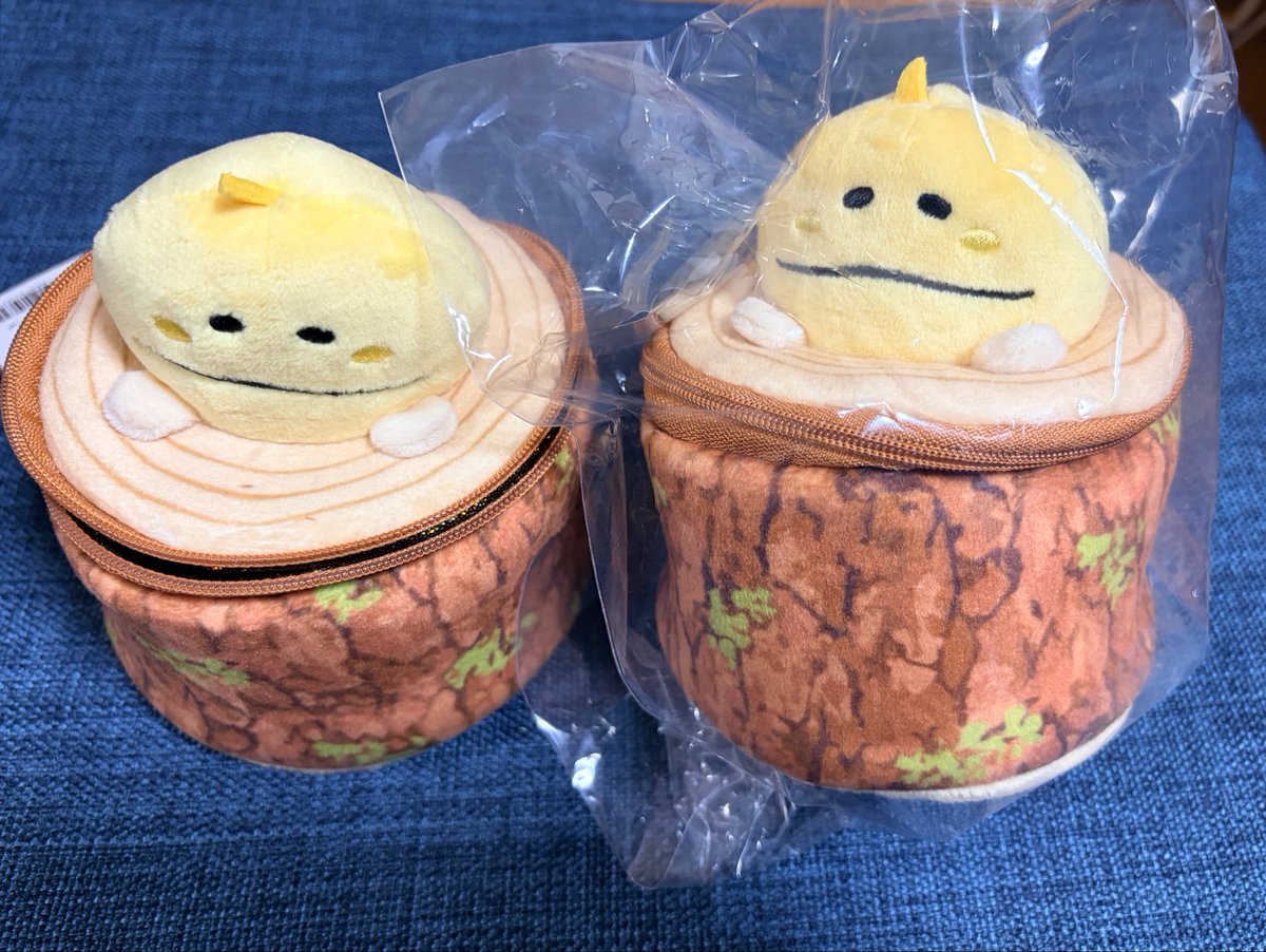 mackeymmm's tweet photo. なめこのぬいぐるみくじ、まさかの2連続同じポーチ。
はえかけ（黄）でした。
とりあえず開封してみたら中がゴージャスで、ちょっと笑ってしまった。
見た目のかわいらしさとのギャップが凄い！
#なめこ栽培キット https://t.co/A5QYKyd53f