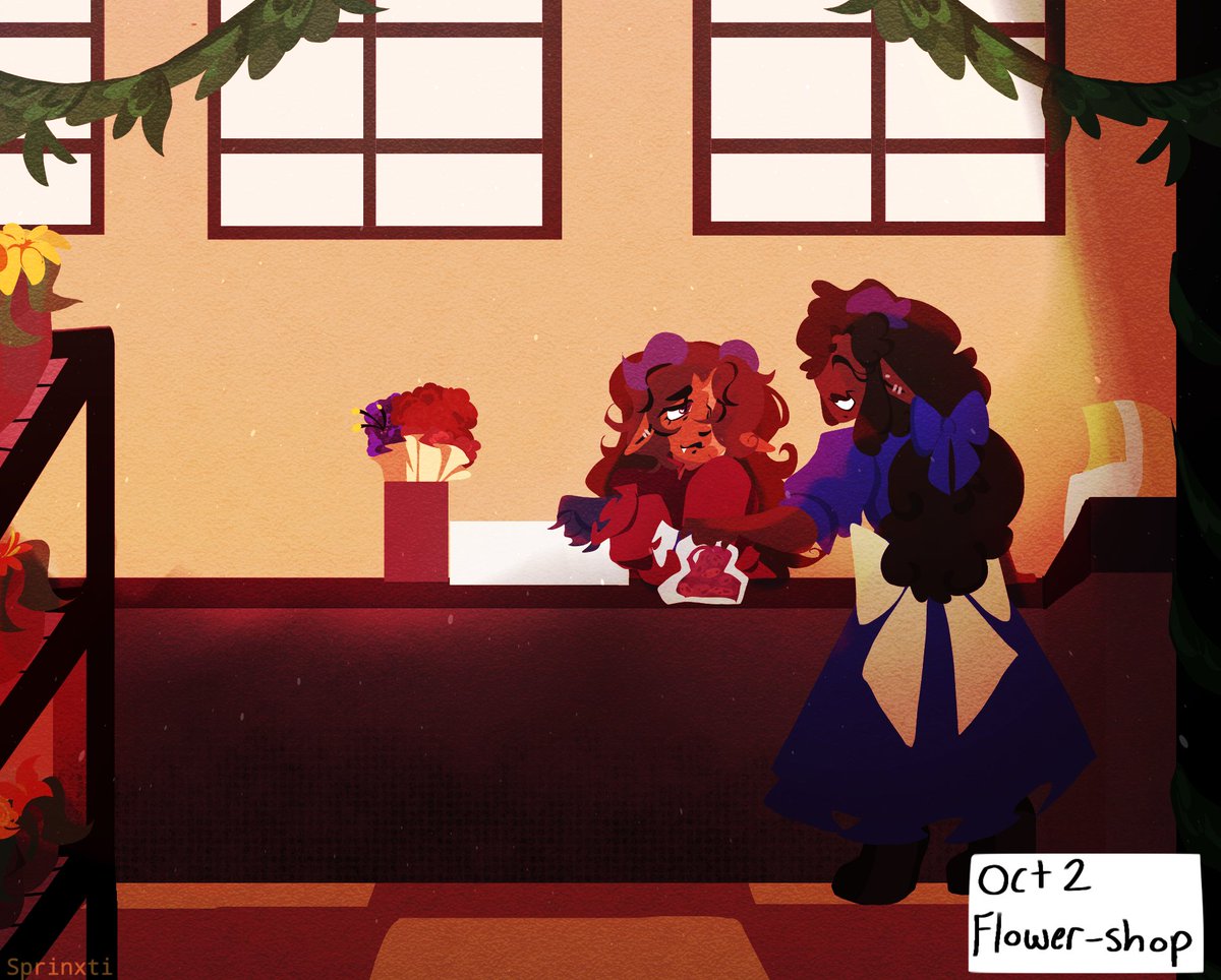 sprinxti's tweet photo. I like to think Anastasia would own a pastry shop in this AU as well

// #AUtober #ocart #artmoots https://t.co/zMj97ZkMuF