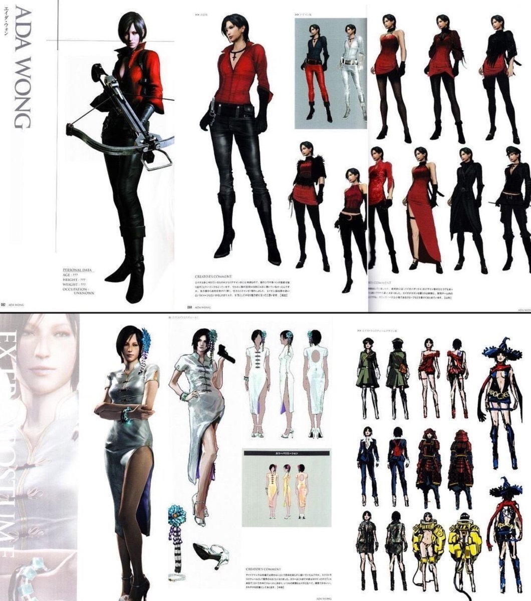 missredspy's tweet photo. and what if in this remake ada gets more outfit options besides the originals, like that black trench coat or the suit... ah i need this https://t.co/MbMGkaI4RN