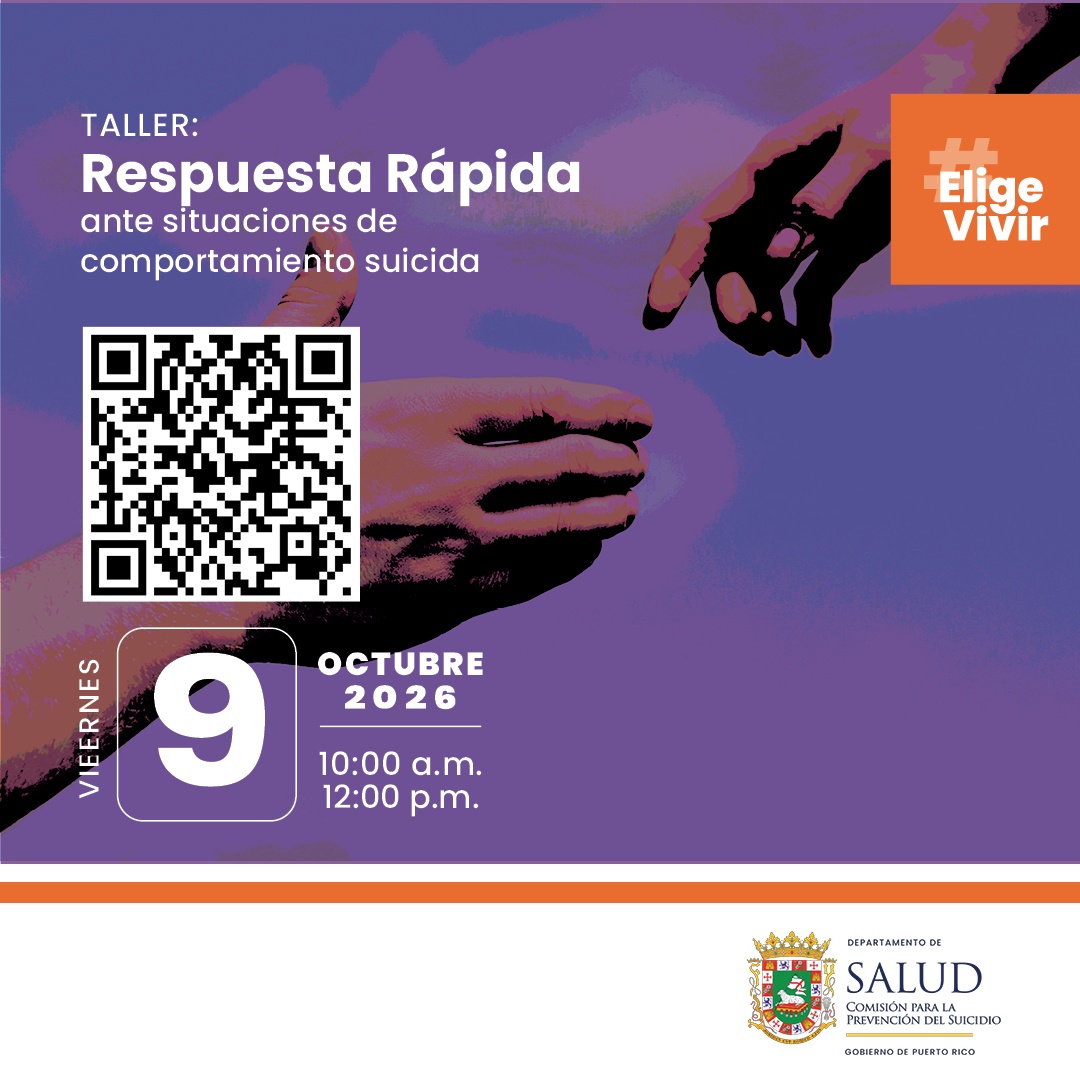 desaludpr's tweet photo. Continúa adiestrándote en nuestros talleres y charlas educativas. La Comisión para la Prevención del Suicidio ofrece capacitaciones para fortalecer tu bienestar emocional y brindarte herramientas prácticas para apoyar a quienes te rodean.

Regístrate:
👉 https://t.co/tPyjYKiyOE https://t.co/MKBMOf16OI