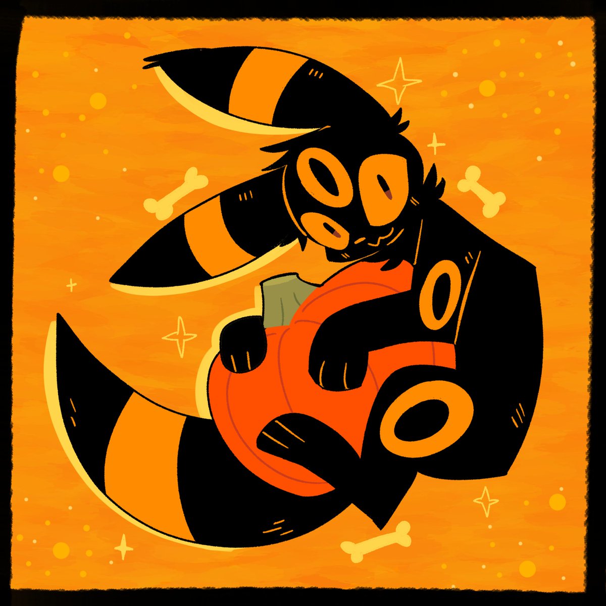 dawnshimzo's tweet photo. Bro and his pumpkin https://t.co/qH2jSAFdxi