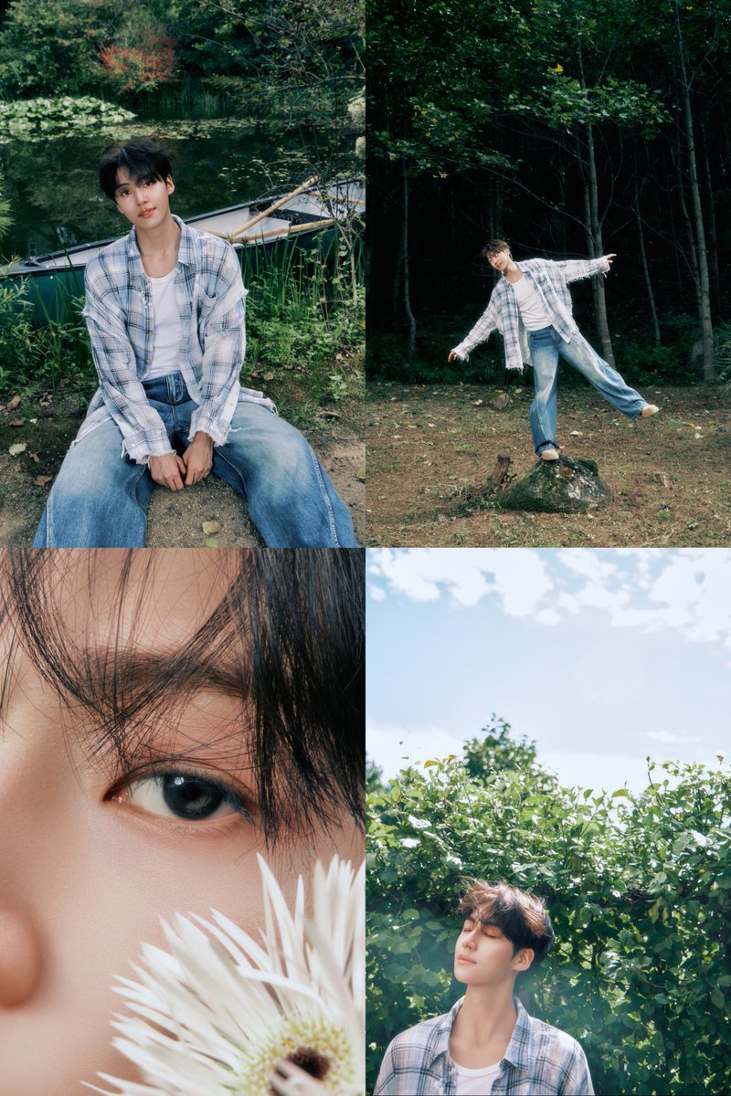 nugupromo's tweet photo. Lee Eunsang (former YOUNITE, X1) has shared the first set of concept photos (INNOCENT Ver.) for 1st EP 'Garden of Dreams', releasing on October 21st at 6PM KST!

@LES_BNM https://t.co/9oxvOjevvn