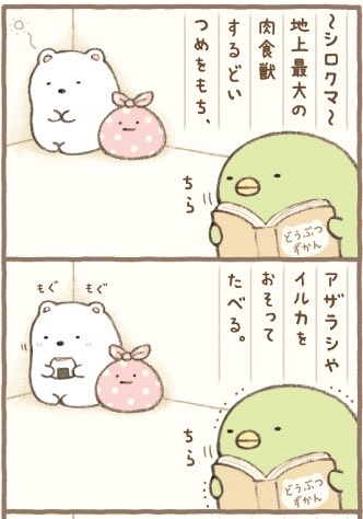 tokagemh8f's tweet photo. しろくまの食性は肉食…。
つまりそういうことか…。(諦め) https://t.co/79ZRFTtsFk