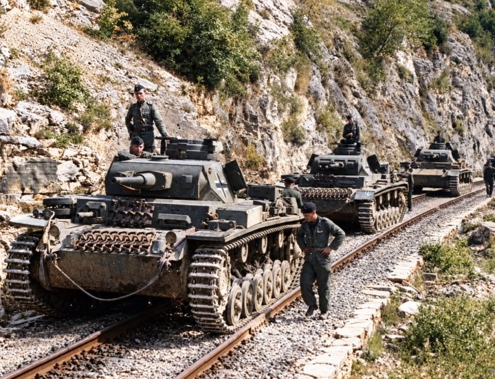 Das_Pazer's tweet photo. #Greece, 1941 🇬🇷
#German armored forces during the #Balkan Campaign. https://t.co/Xvf9kYNfkR
