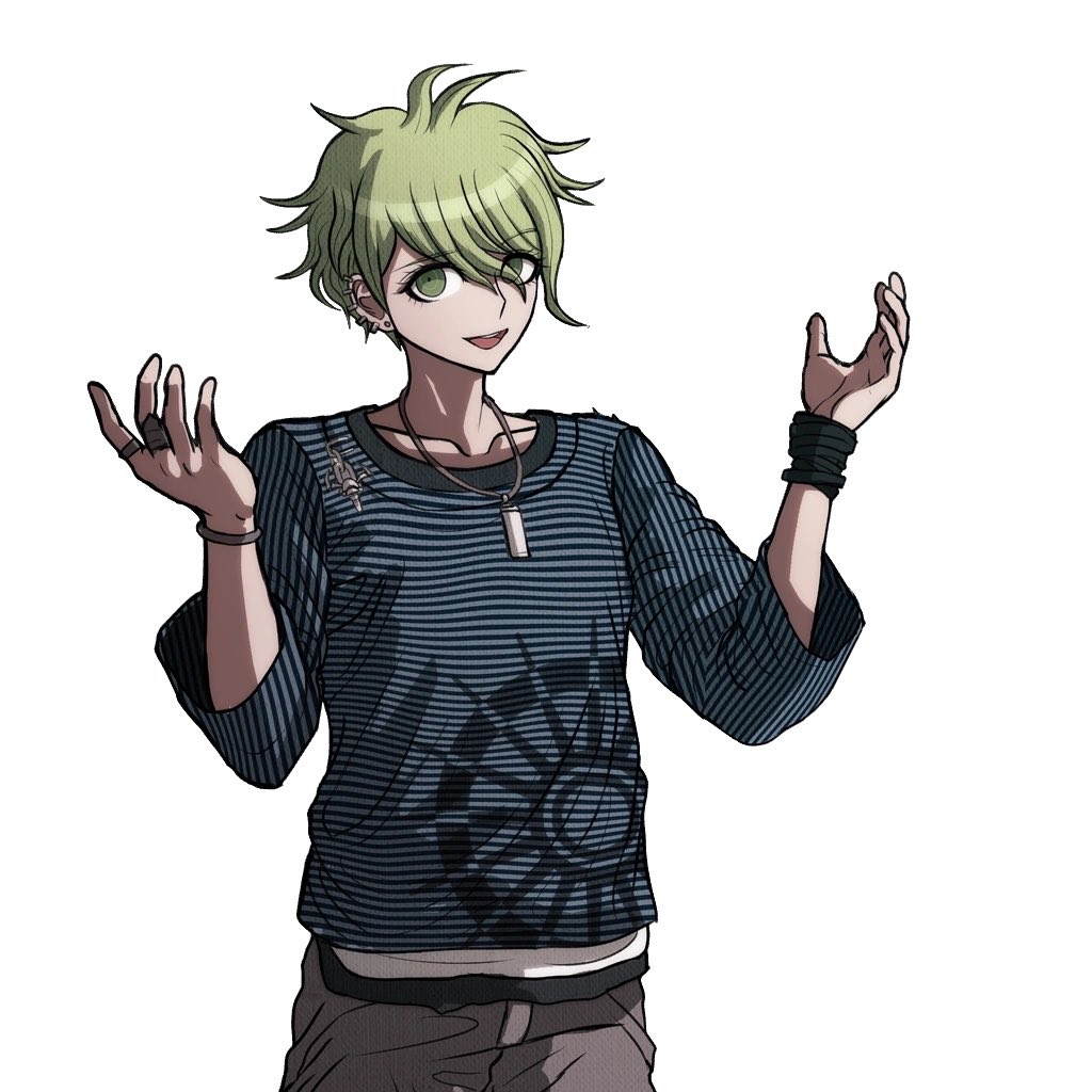 i8chalk's tweet photo. Girl at tutoring tn told me I act, sound, and look like this Danganronpa character who is apparently very nonchalant and is voiced by Johnny Yong Bosch

Made my night https://t.co/8UKbH1ZyMm