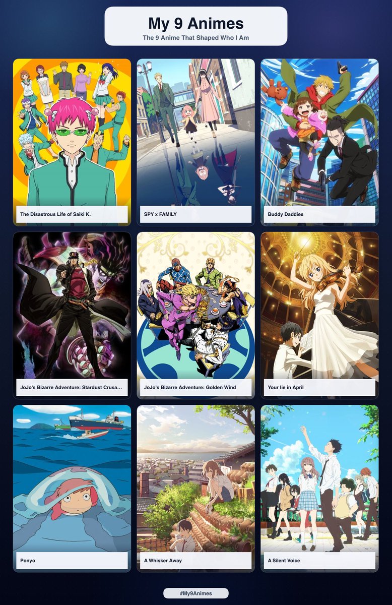 yunsangieee's tweet photo. my top 9 anime's :) https://t.co/Jg13CKWWIl