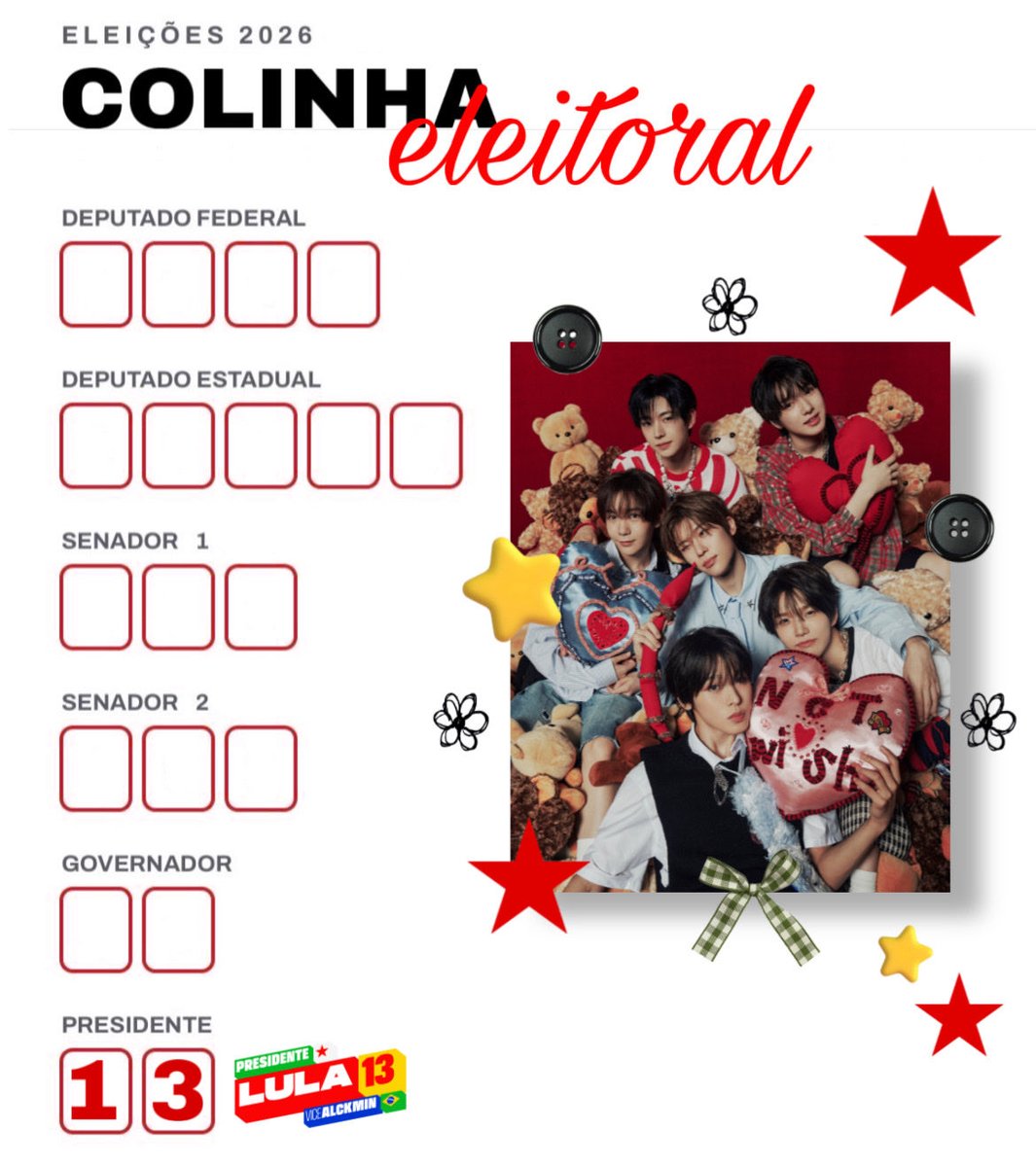 acervowish's tweet photo. sei que o acervo está sumidinho mas está chegando um dia muito importante para a democracia do nosso país!

fiz uma colinha do wish… quem quiser pode usar *-* 

votem com responsabilidade ⭐️ https://t.co/3VrDmsydDQ