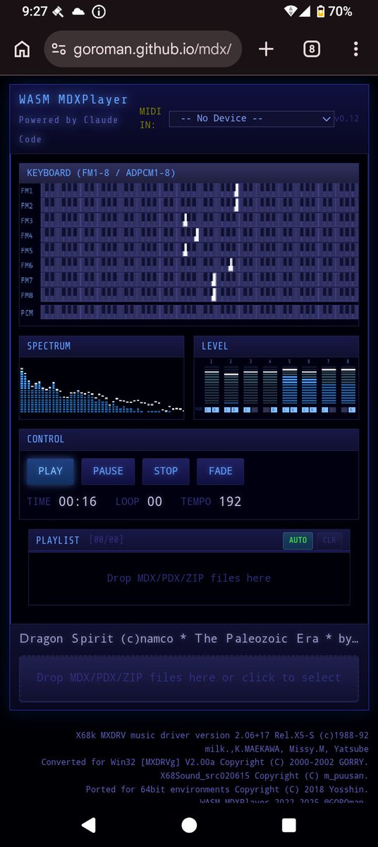 plantssystem89's tweet photo. KOSMOS2のMIDIアウトでWASMMDXPlayerのFM音を鳴らす。
#KOSMOS2 #WASMMDXPlayer https://t.co/MnCcO9NsOk