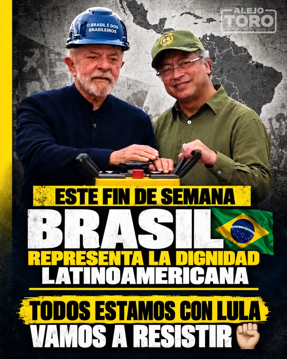 AlejoToroAnt's tweet photo. BORA LULA ✊🏼🇧🇷 @petrogustavo https://t.co/LaUJqLhff1