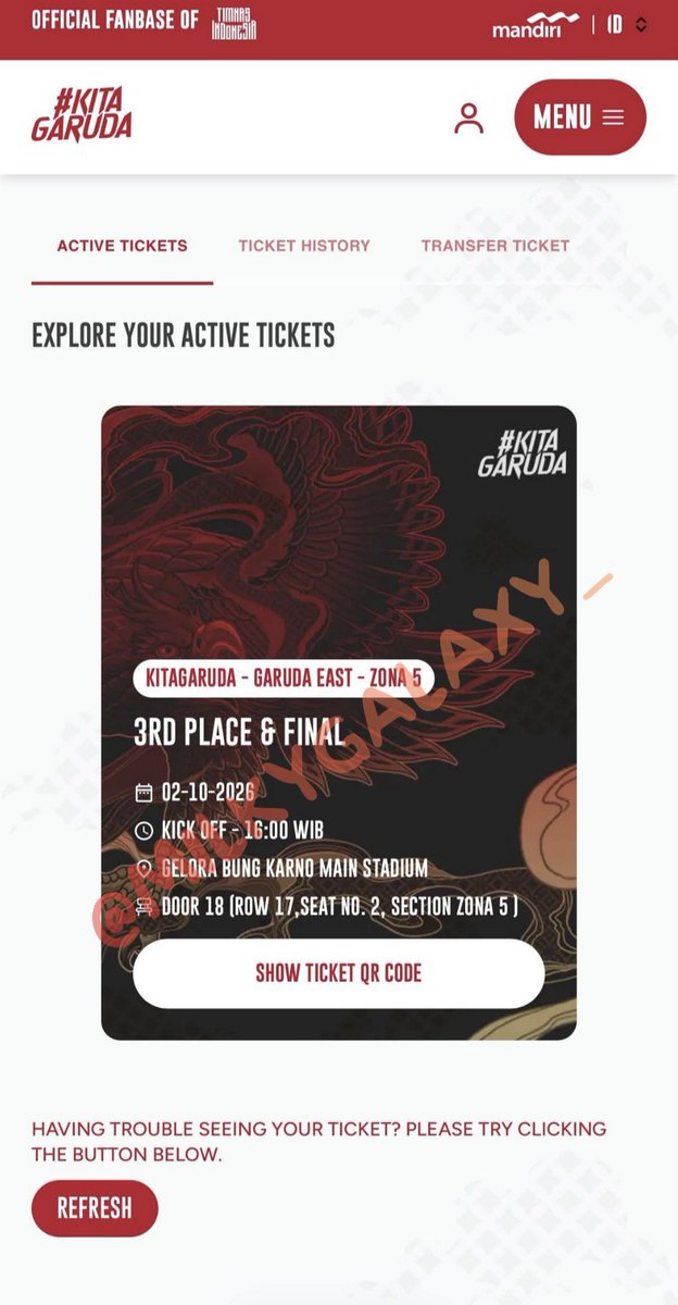 Milkygalaxy_'s tweet photo. wts tiket timnas final 

tgl 5 oct 2026

garuda east 830k/tix
uppe garuda 300k/tix

Dibantu transfer tiket garuda id
tags.wts.wtbtiketimnas2026 https://t.co/0t3gEaaexp