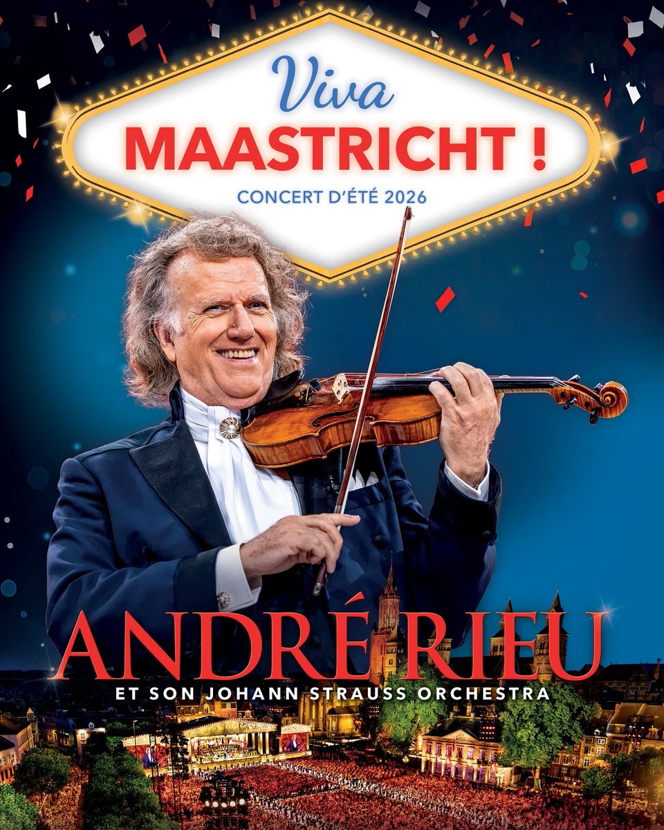 DJDROPDABEAT's tweet photo. Photo by Majestic Compiègne on August 09, 2026. Poster for André Rieu and the Johann Strauss Orchestra’s 2026 Summer Concert, exclusively in cinemas from August 8. https://t.co/3uMdy9zXMx