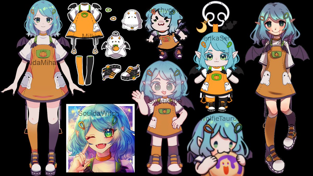 ElenaEtoileVT's tweet photo. @Jenelle_vt Oooo ~ 👀 My OC's last two designs/models have been spooky themed and she's had a few costumes used  throughout the years! I wish you the best in what you're looking for and ty for the opportunity (⁠ ⁠ꈍ⁠ᴗ⁠ꈍ⁠) https://t.co/oHG14Y5zsy