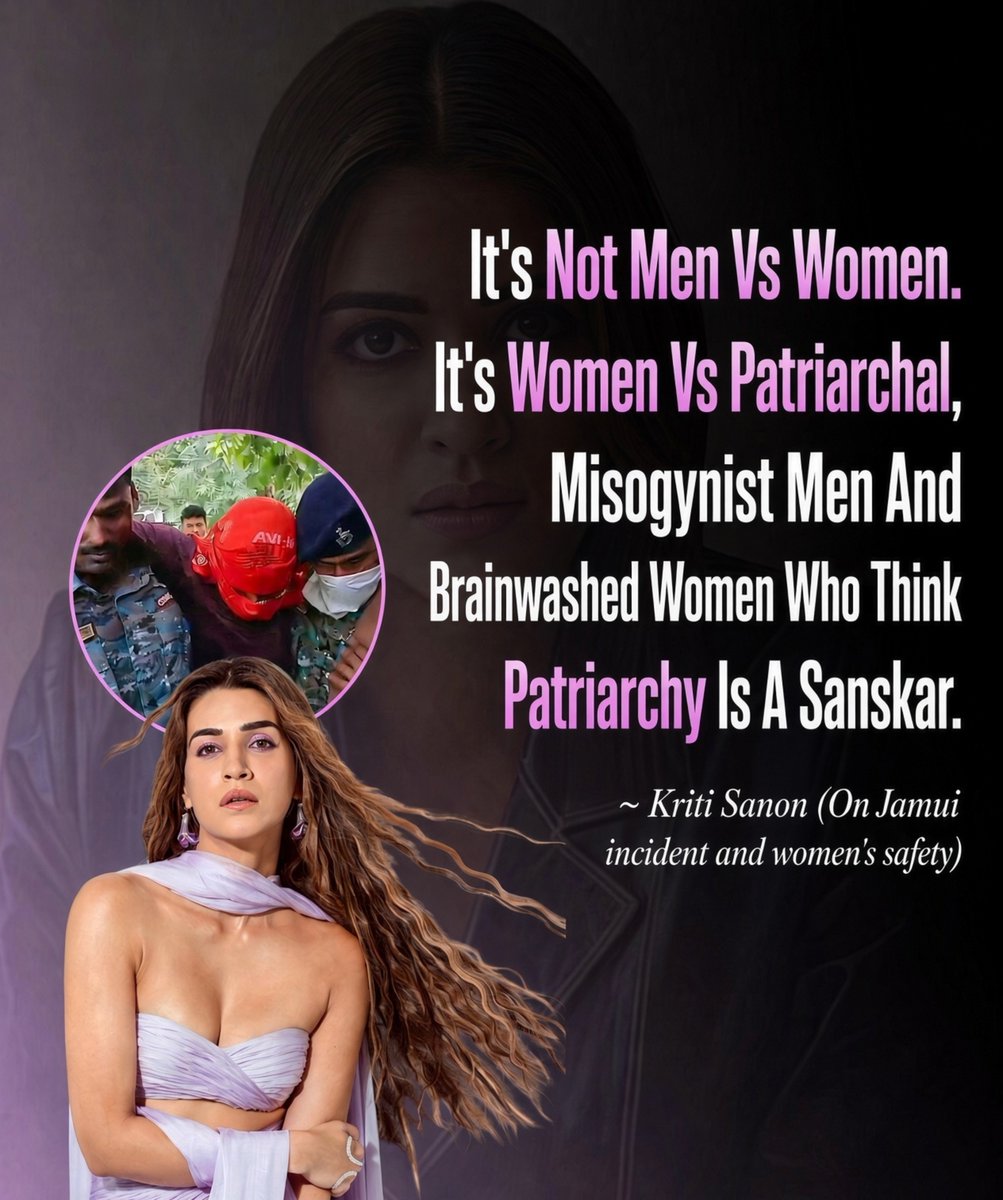 celebsXmatrix's tweet photo. I still don’t agree with her Rakshabandhan ad take. But on this she’s right. This isn’t men vs women. It’s patriarchal, misogynist men, and the women who still treat that like sanskar. Jamui is right there. https://t.co/wBN3Q11HCp