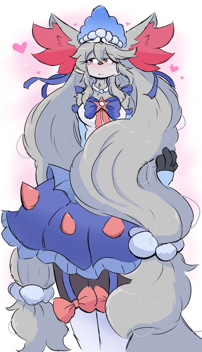 Dapuffster's tweet photo. So pretty dressing just like a Primarina 💖 https://t.co/vyuwWfpB5k