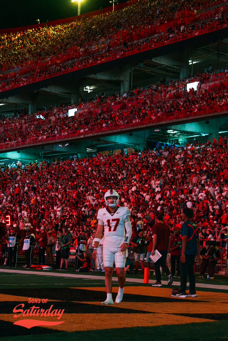 SonsofSatVT's tweet photo. 17/21 for 261 and THREE total touchdowns for Grunk tonight.

OUR GUY https://t.co/W2oqTbFI7M