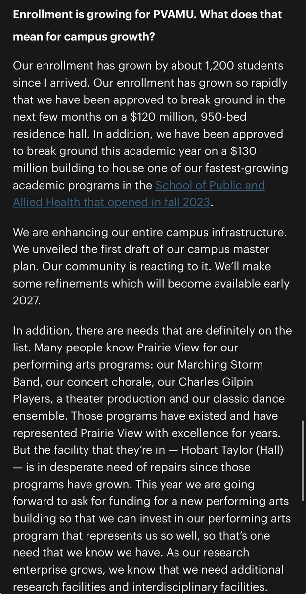 107Panther57195's tweet photo. More New Construction coming to THE HILL 🟣🟡🟣🟡🟣🟡

$120M 950 Bed Dorm
$130M Public &amp; Allied Health Building
Performance Arts Facility for The Marching Storm 

💪🏿 https://t.co/U1Q4fzMzfh
