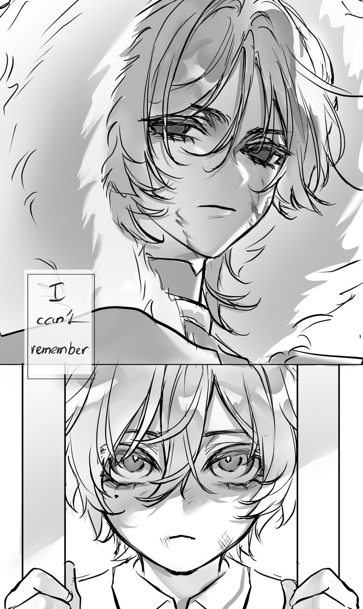 ChyMeyy's tweet photo. kept thinking maybe they might’ve met bf, back at Dottore’s lab when Lohen got captured🥵 #Lohen #原神 #wanderer #Genshinlmpact 
#放浪者 #scaramouche https://t.co/sEiuQVoazH