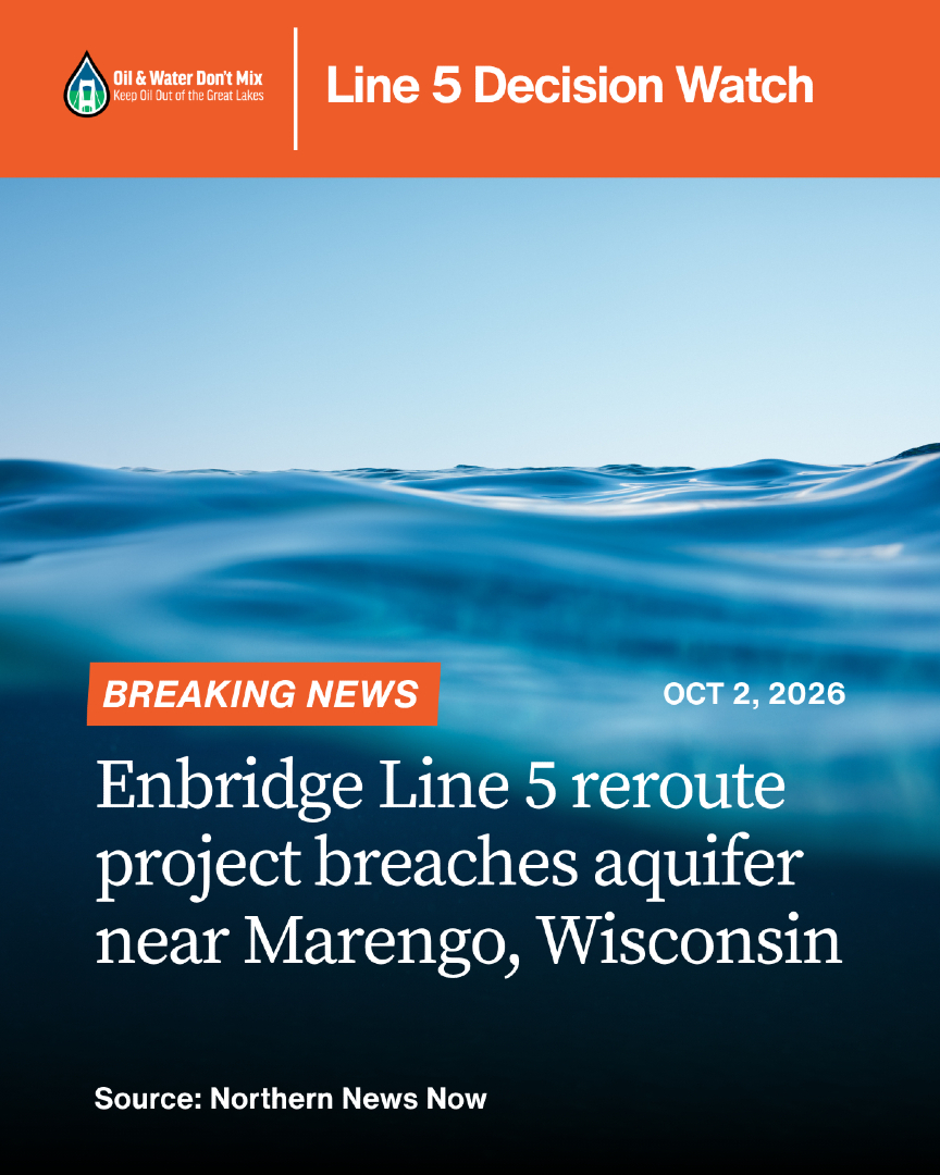 OilWaterDntMix's tweet photo. Enough is enough. Gov. Evers must pull Enbridge's permits. The company clearly doesn't care about safety on the Line 5 reroute project. #ShutDownLine5 https://t.co/2SXJx7floe