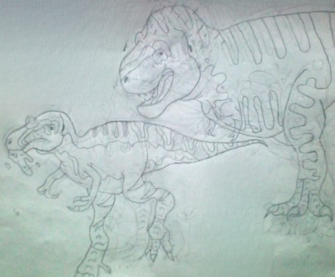 brooks_jer62351's tweet photo. NOT SO FAST NANOTYRANNUS
 A tyrannosaurus-rex chasing of a nanotyrannus that took a bite of its kill #paleoart #paleontolgy #dinosaur #dinosaurs #theropod #Trex #tyrannosaurusrex #tyrannosaurus #nanotyrannus #hellcreekformation #Dinosaurart https://t.co/QkvaD1incl