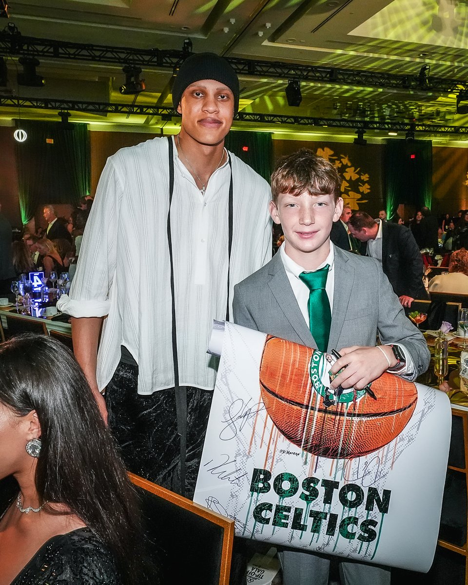 celtics's tweet photo. Dressed to impress at the annual Shamrock Foundation Tip-Off Gala ✨ https://t.co/1K6s2Ij58O