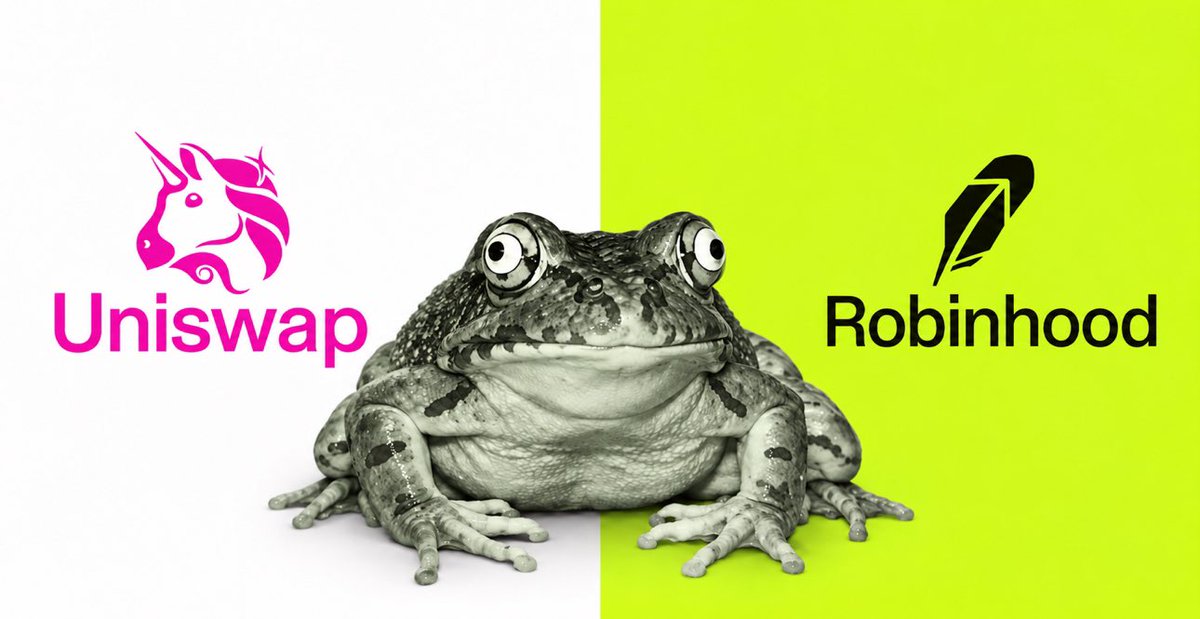 funnymoneycap's tweet photo. @Uniswap @RobinhoodCrypto when they fring , we frong https://t.co/ngPjn0q37Y
