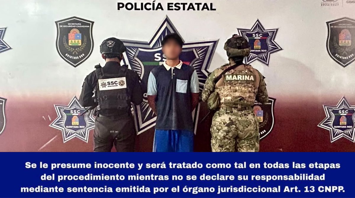 SSC_QROO's tweet photo. Se realizó la detención del menor con iniciales D.A.S.A., presunto implicado en el delito de encubrimiento por receptación.

📲https://t.co/37An1qVWKt

#UnidosParaTransformar
#QuintanaRooCeroImpunidad
#NoHayImpunidad
#QuintanaRooSeguro https://t.co/Pie7q4YGER