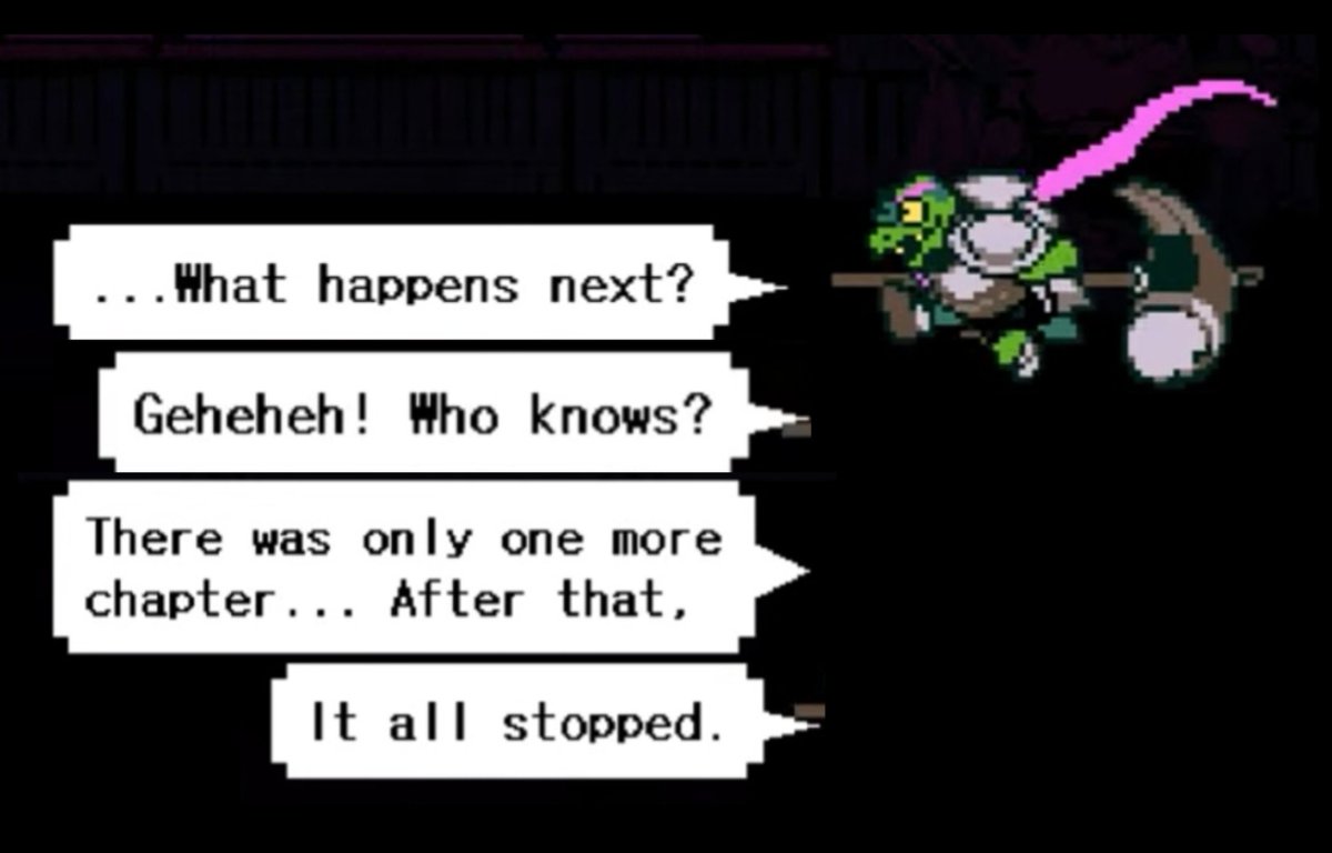 The_Brown_Egg's tweet photo. Over a year later and I'm still thinking about the implications of chapter 6 from this line https://t.co/BqtJhCyGuP