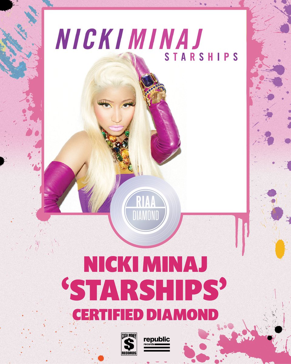 NICKIMINAJ_COL's tweet photo. THE ONE AND ONLY QUEEN OF HIPHOP!👸🏽
@NICKIMINAJ stands tall as the ONLY female rapper with TWO RIAA Diamond-certified solo/lead singles in music history!

  💎 #SUPERBASS
  💎 #STARSHIPS 

An unmatched legacy and true hip-hop ROYALTY👸🏽👸🏽🦄 https://t.co/z3CzuDSYUn https://t.co/NSFHCjJYSU