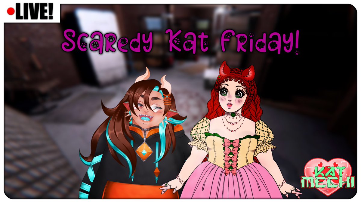 katmechi's tweet photo. Who’s ready for some ghost hunting?!?! We’re starting off spooky month with some  Phasmophobia with our favorite dragon @_xiiivt ! Head to over to watch at 6:30 PST. https://t.co/dSUAUsYsWh