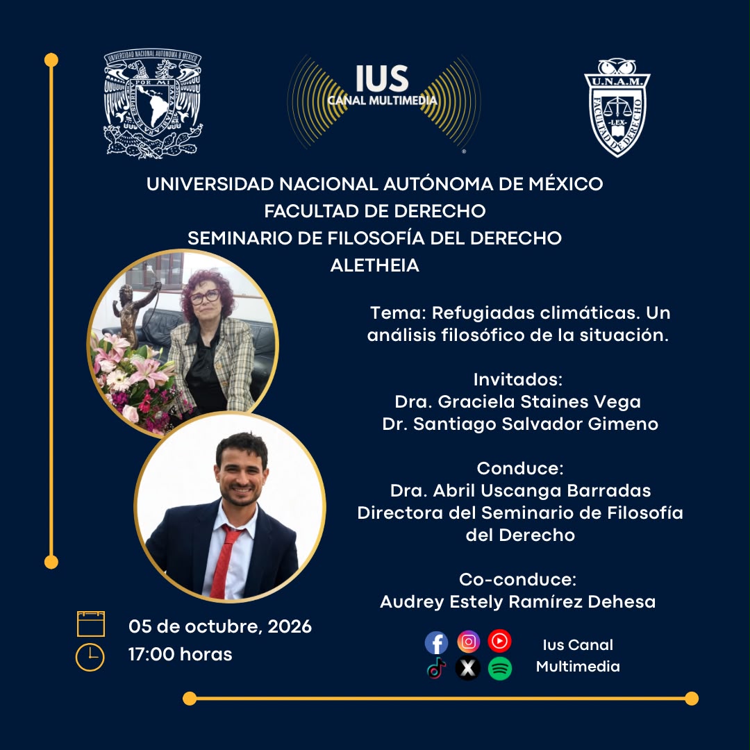 IUSCanalM's tweet photo. Cuando un territorio deja de ser habitable, ¿qué pasa con quienes deben partir? 🌎💭
En #Aletheia analizamos a las llamadas refugiadas climáticas desde la filosofía del Derecho.
📅 Lunes 5 | 17:00 h
🌐 https://t.co/1bKyLeZNzI
#CambioClimático #DerechosHumanos #IUS https://t.co/XlnkUfdY69