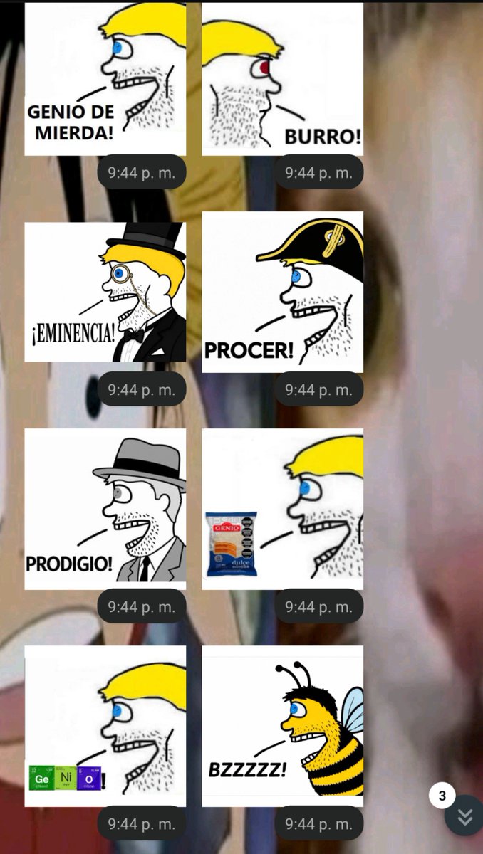 kentinmeama's tweet photo. mi hermana me acaba de spamear con un montón de stickers del genio kjjj q mandaba😭 https://t.co/nen48jFzEl