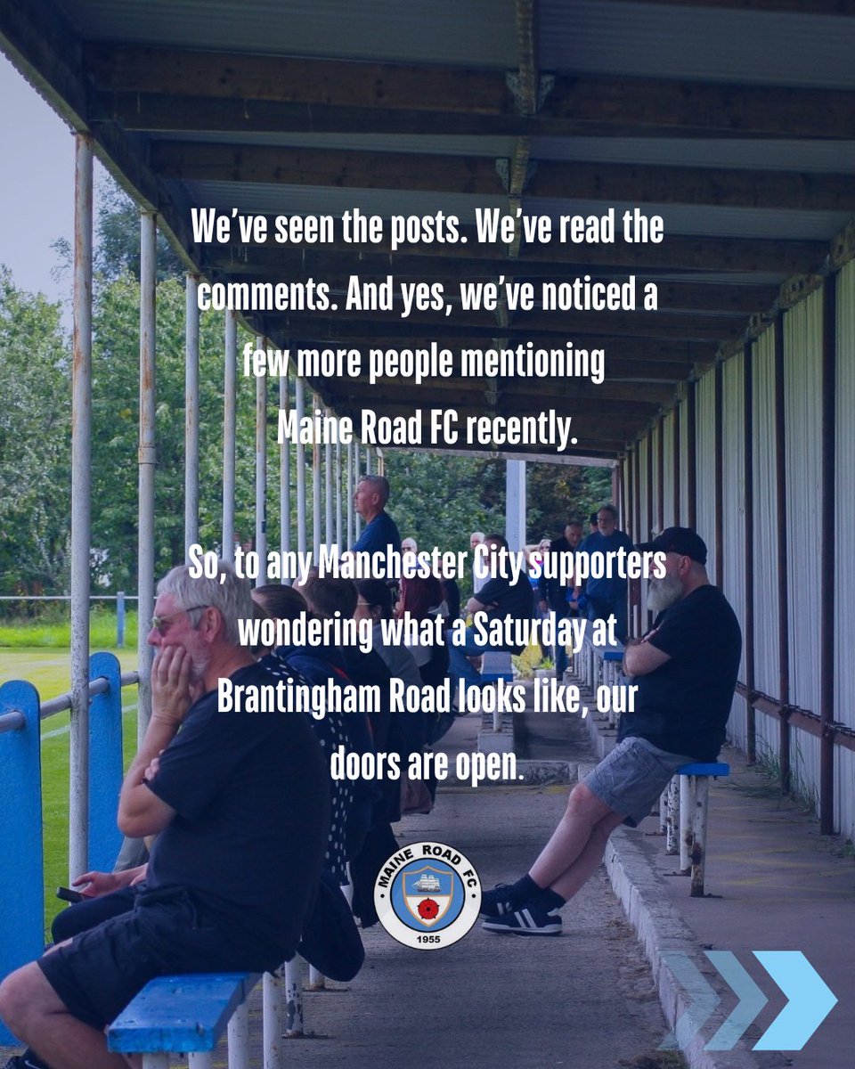 MaineRoadFC's tweet photo. We’ve seen the posts. We’ve read the comments. 👀
A little bit of our history and a reason to come and see us.
Don’t forget PL & EFL season ticket holders get FREE entry with valid photo ID.
Come and find the Road.
#MaineRoadFC #UpTheRoad #NWCFL https://t.co/6xklqtNtXV