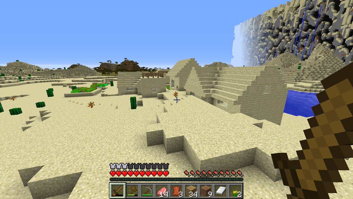 MinecraftMeme16's tweet photo. I finally found a village https://t.co/1rz53FnaSe