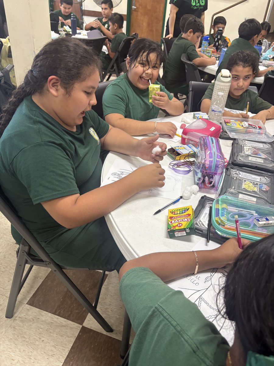 OLGLionsLA's tweet photo. Today was definitely a hot one, but that didn’t stop our students from enjoying PE and Art in a comfortable environment! ☀️🎨
A special thank you to Father Huerta for providing an air-conditioned space for our students could continue to learn and have fun while staying cool. 🙏🏼❤️ https://t.co/fihQiE4xSk