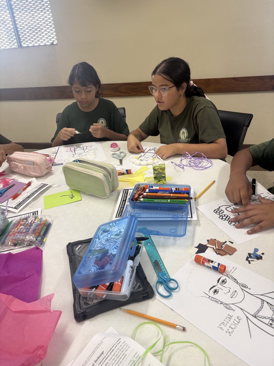 OLGLionsLA's tweet photo. Today was definitely a hot one, but that didn’t stop our students from enjoying PE and Art in a comfortable environment! ☀️🎨
A special thank you to Father Huerta for providing an air-conditioned space for our students could continue to learn and have fun while staying cool. 🙏🏼❤️ https://t.co/fihQiE4xSk