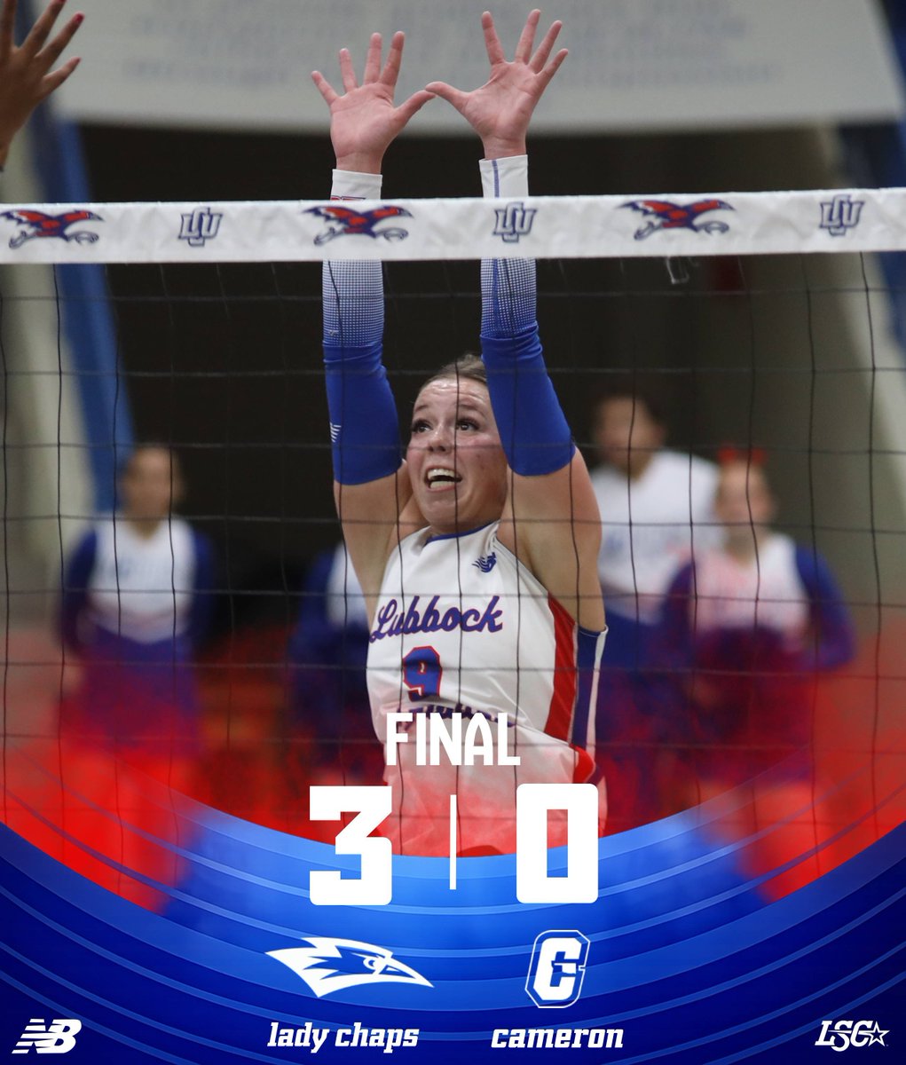 LCUVolleyball's tweet photo. π FINAL | #LCUvsCU
Lady Chaps 25-25-25 (3)
Cameron 16-12-23 (0)
π΅ LCU claims tgeir second road win of the season and opens their Oklahoma swing with a sweep to improve to 8-8 over and 4-2 in the LSC
#D2VB | #lscvb https://t.co/Lf2mHhRinT