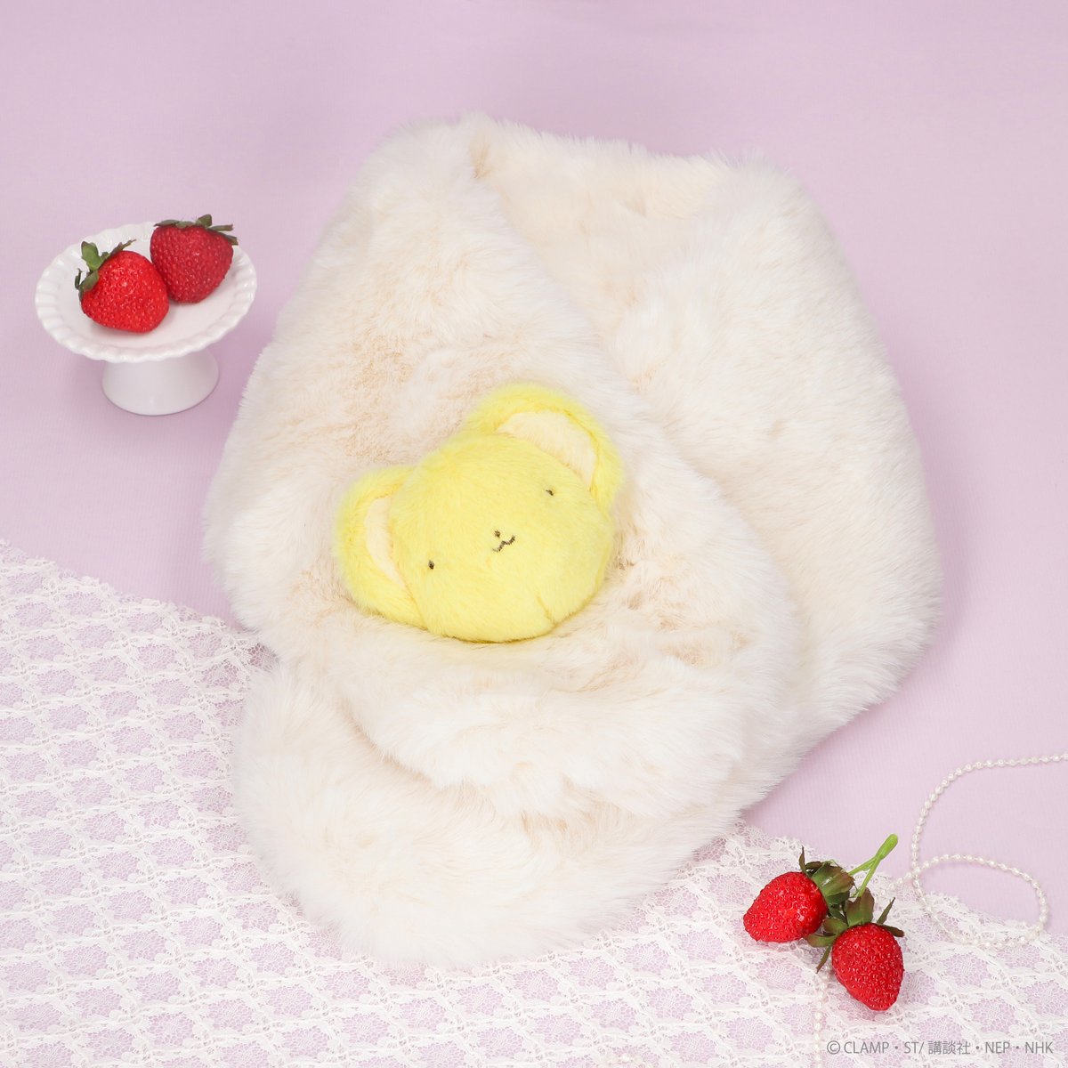 cc_takarabako's tweet photo. ✨本日発売✨
寒い季節も可愛く過ごせる、ケロちゃんぬいぐるみが付いたファーティペットです🫧まるでふわっふわなケロちゃんに包まれているみたい…🌸
おでかけタイムが、いつもより楽しくなるかも🎵
#ccsakura
#カードキャプターさくらTaKaRaBaKo https://t.co/ysA0X6XvRQ