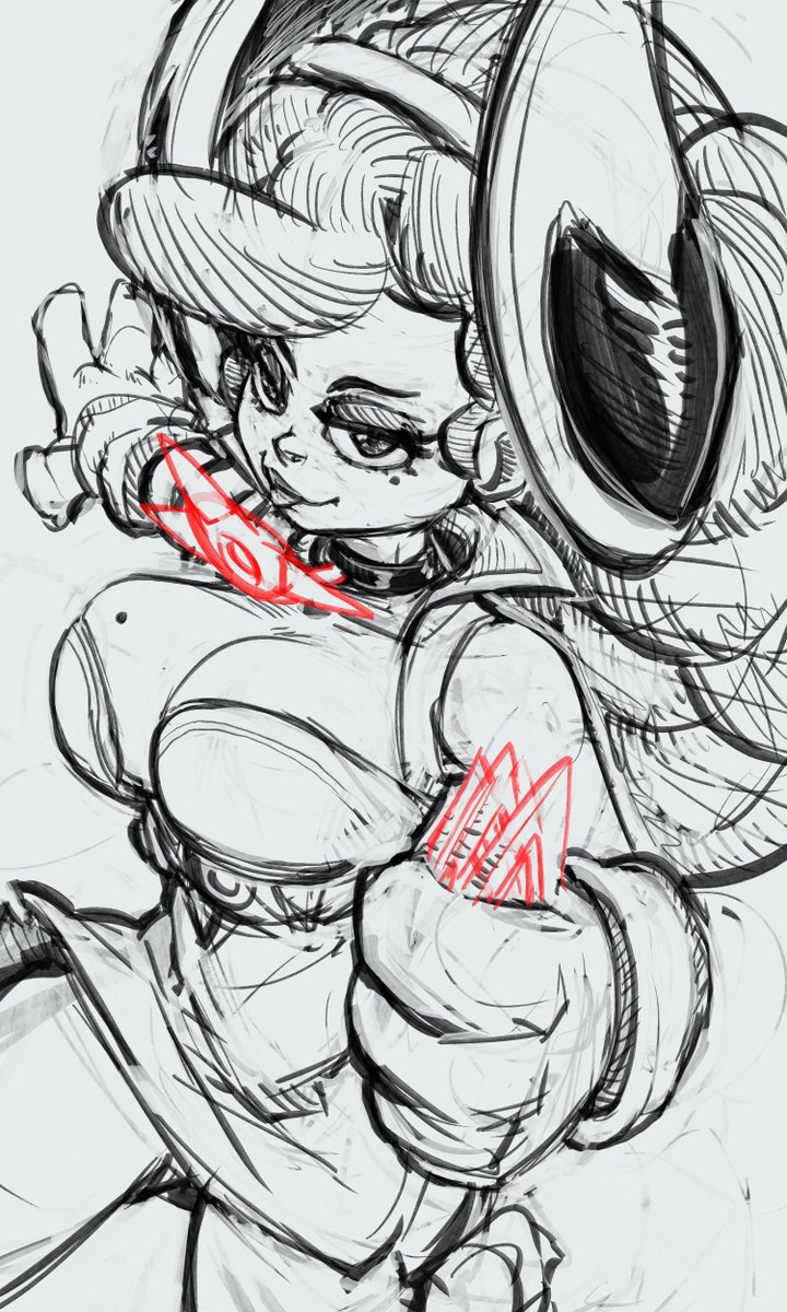 DastroArt's tweet photo. Quickish sketch of @Cornf_Blue 's Lightspeed Lina! Just finished 100%ing the steam version and then almost getting under 11 minutes for the speedrun. Really enjoyed the entire experience so far!

2 more stretch goals to go! https://t.co/d5q8BNxHBr