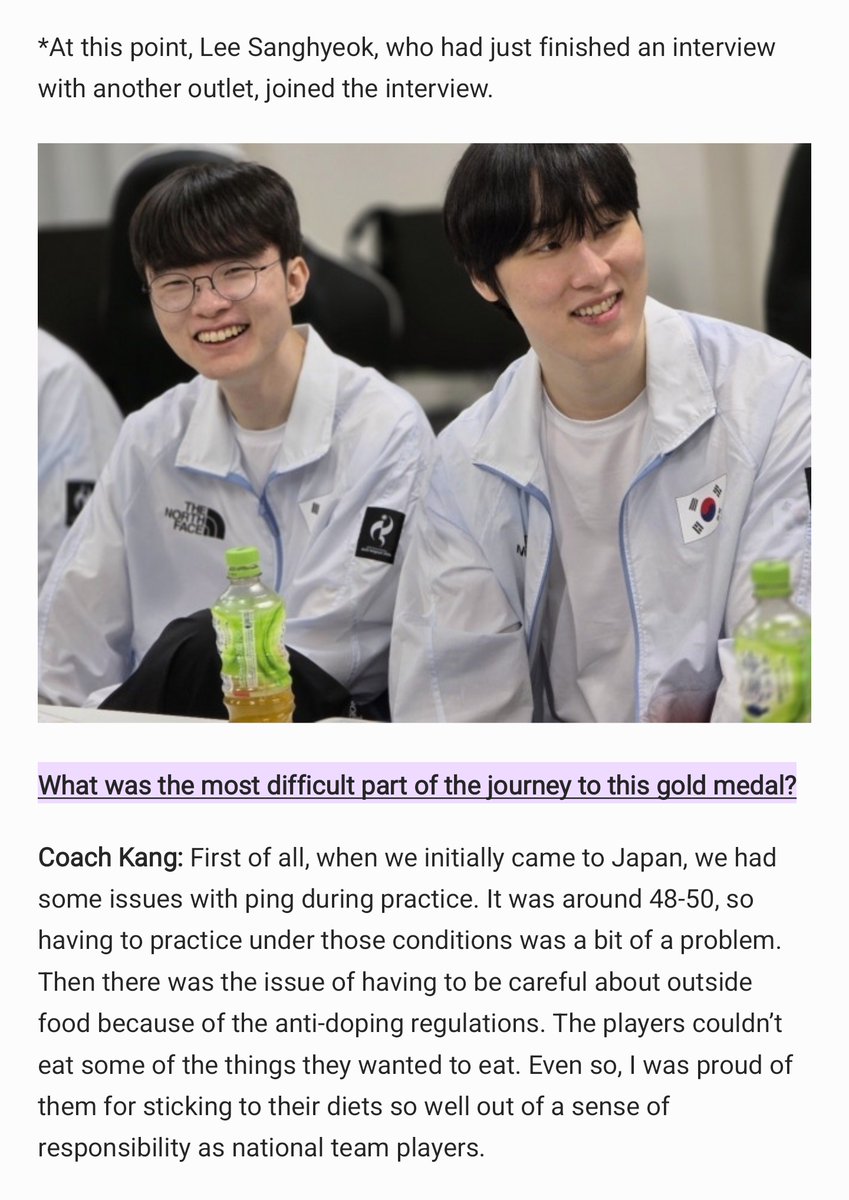 jhinmayusis's tweet photo. [ENG] kukmin ilbo’s interview with the korean national team for lolesports after they won the gold medal at the aichi-nagoya asian games. (1/5) source: https://t.co/6PNoW2VAIe. 🇰🇷🤍 a bit long, but a really fun interview, imo! you can really tell they’ve become very close. 🥹 https://t.co/jCdYnBoJqg
