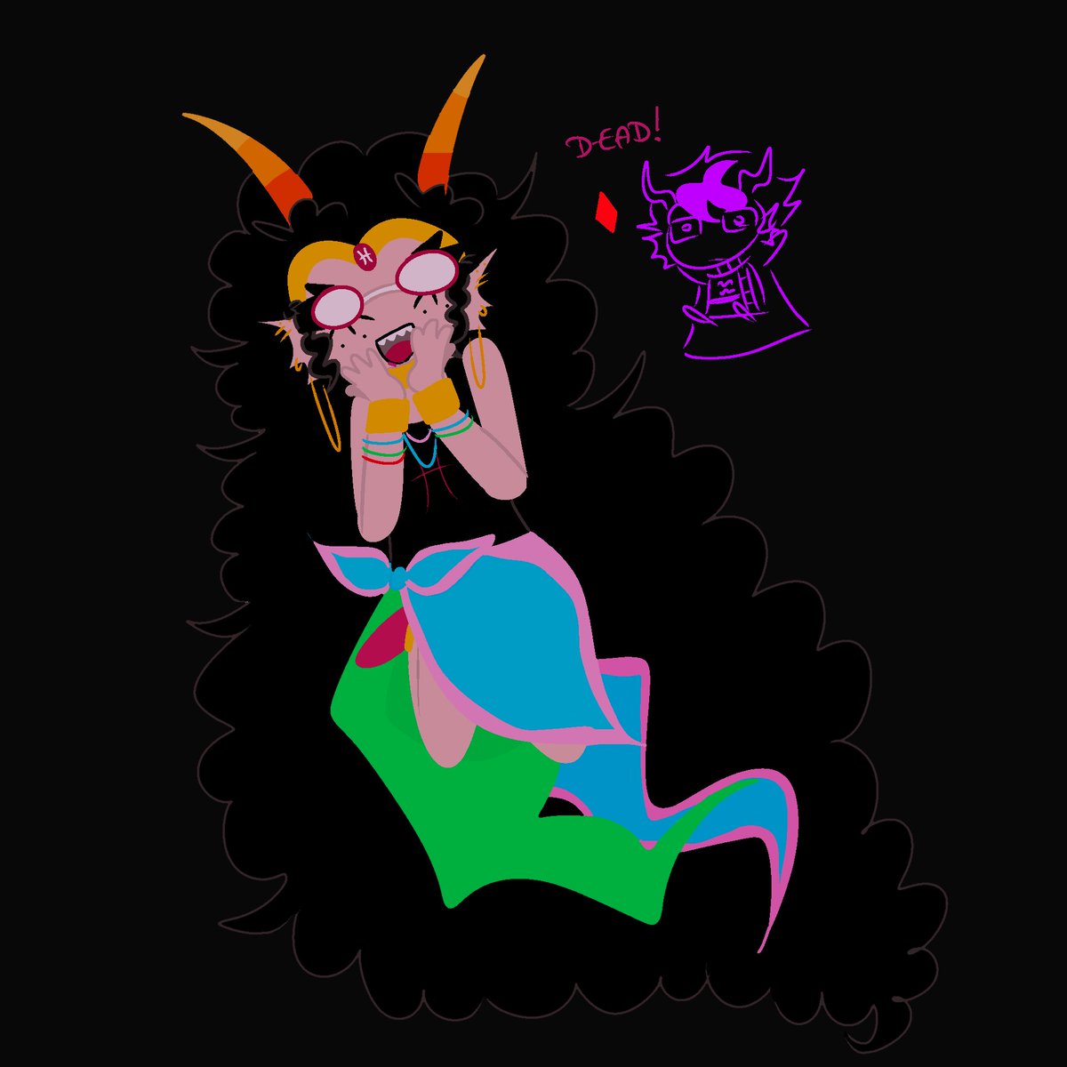 cerviine's tweet photo. all i do is lie im sorry Take my feferi and her Ugly Moirail https://t.co/i01FgdJ23e