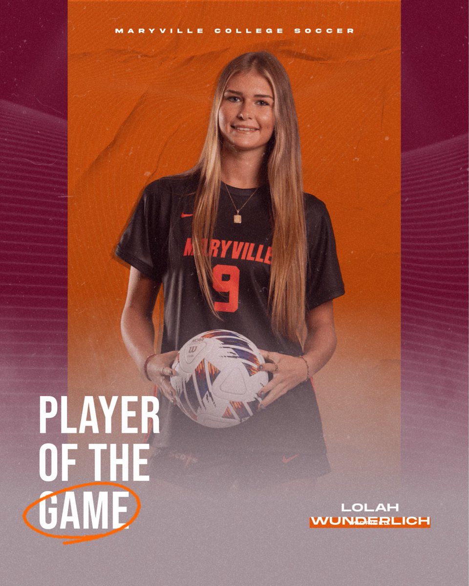 mcscotswsoccer's tweet photo. ⭐️ PLAYER OF THE GAME ⭐️

Lolah Wunderlich earns Player of the Game honors! ⚽️🔥

Way to show up and make an impact, Lolah! 🧡🍊

#ScotsSoccer #GoScots #PlayerOfTheGame https://t.co/mNMZKyAeBn