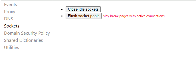 VtuberAoiHeart's tweet photo. 最近載入卡的要死，連STEAM都卡

看網路上有人說到「 chrome://net-internals/#sockets 」
點Flush socket pools就會好

點下去雖然什麼反應都沒有
但原本載入很久的圖居然一下就跳出來了！ https://t.co/8l8ynV3eE1
