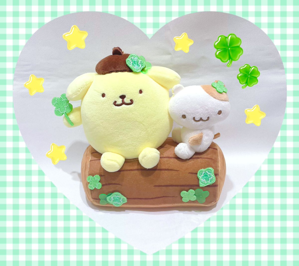 munyu_nagoya's tweet photo. ☁️再入荷☁️

#サンリオキャラクターズ より
#ポムポムプリン 『ほのぼのピクニック 切り株マスコット』が再入荷しました🍀

ちょこんと並んだふたりがとってもキュート💚
仲良く寄り添う姿にほっこり癒されちゃう🌿

名古屋パルコ東館B1階にてご来店お待ちしております💐
#サンリオ #sanrio https://t.co/3VAYivUQzb