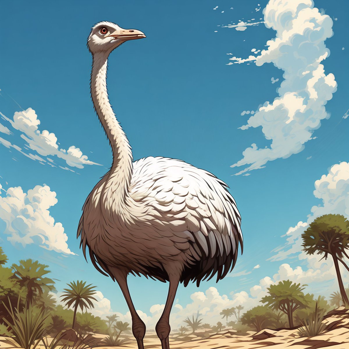 bagjihye282176's tweet photo. Look, the ostrich tried to tell a lie! Who let it make up such a sloppy story https://t.co/9ebT0WVIgO