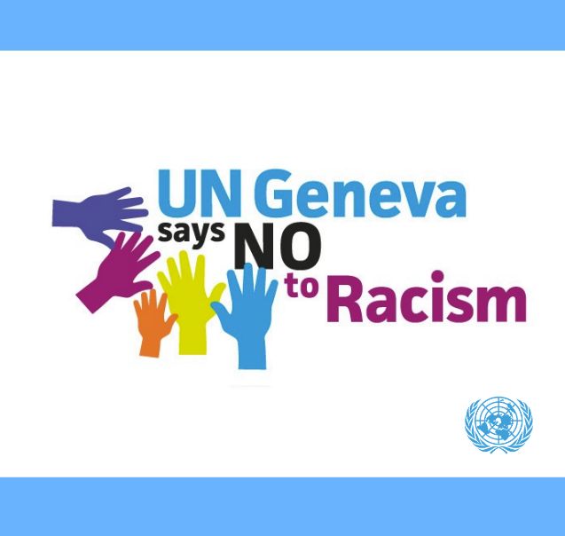 UNGeneva's tweet photo. Racism has no place at the United Nations. 

Watch how the Working Group Against Racism @UNGeneva is working to address racism and racial discrimination in the workplace.

ℹ️ https://t.co/QFNskGRQHP 
#ZeroDiscrimination #EndRacism https://t.co/ohh4LoOgqP