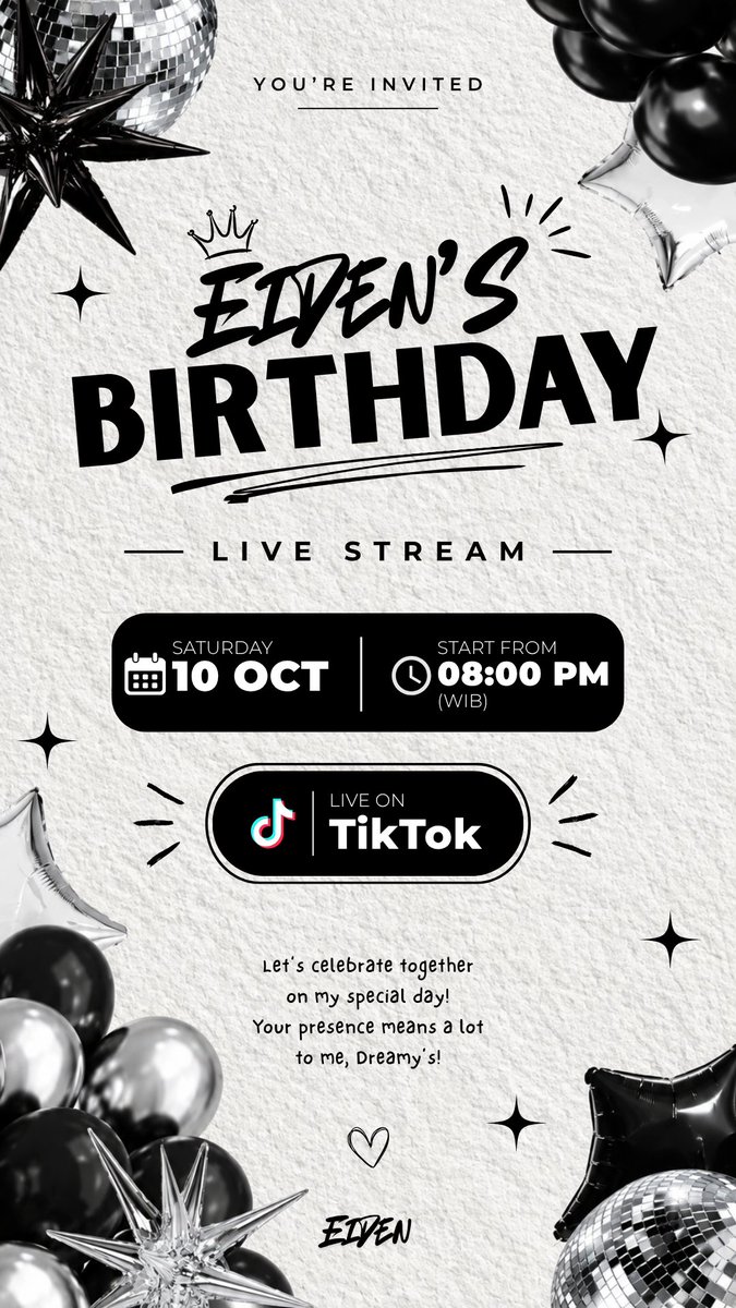 urbratboyfie_'s tweet photo. ANNOUNCEMENT

Hai hai, dreamy's jangan sampai ketinggalan 7 hari lagi bakal ada special birthday stream di tiktok aku, kita seru seruan bareng di sana, dan juga kalian boleh banget buat ngasih aku birthday message atau mungkin kado digital yang bisa kalian send di link di bawah ini

https://t.co/0XrbnmtZMx

Dan nanti semua pesan kalian bakal ku bacain di streaming.
JANGAN SAMPAI KETINGGALAN YAAA! ^_^