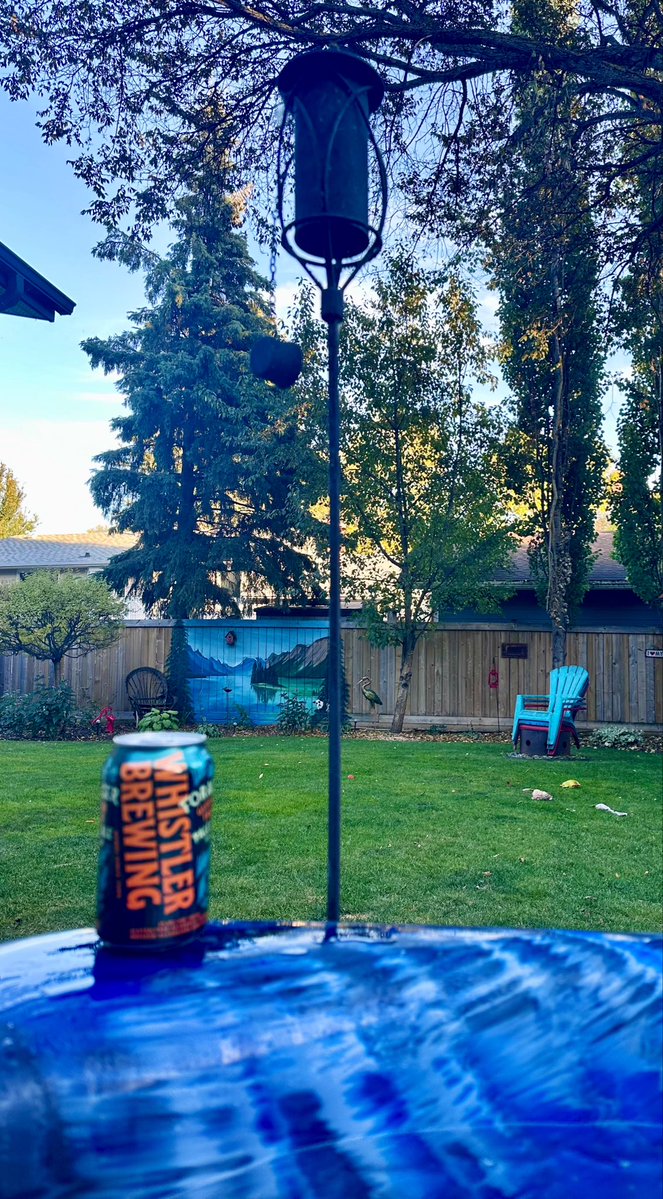 Burkeeboy's tweet photo. It’s beautiful Friday night.  Cheers!  🍺 @Whistlerbrewing #FridayNight https://t.co/60pWDdXVWX