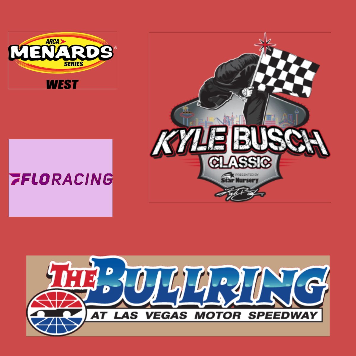 4MEDLEN's tweet photo. LIVE on FloRacing #ARCAMenards Series West #KyleBuschClassic Presented By Star Nursery and The West Coast Stock Car Motorsports Hall of Fame from The Bullring at the Las Vegas Motor Speedway in Las Vegas Nevada https://t.co/z6dWCb9SQF