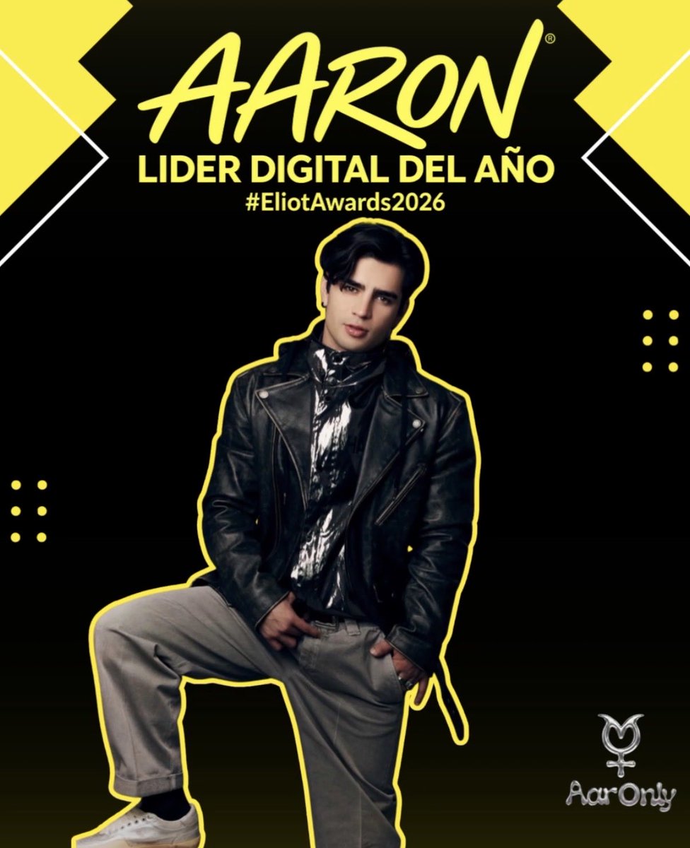 TEAMAARONLY's tweet photo. TENDENCIA 🚨

VAMOS A HACER RUIDO! 

Aarón está nominado en los Eliot Awards 2026 en la categoría LÍDER DIGITAL DEL AÑO. 

Usen las palabras en la tablita + frase + HT:

AARON LIDER DIGITAL DEL AÑO

#EliotAwards2026 https://t.co/N0nLVVCb9E