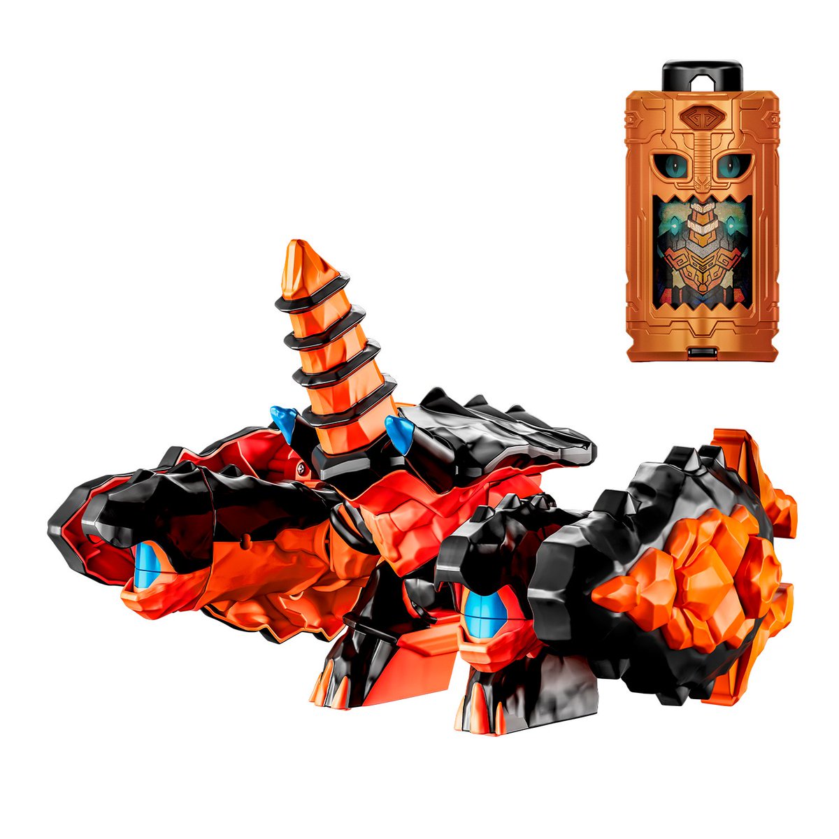 bandai_sentai's tweet photo. 📢本日10/3(土)発売！
DX角獣ヘキカク

『#角醒ハンターオメガホーン』に登場する角獣「壁角（ヘキカク）」のフィギュアがエゴルギアとセットになってついに発売✨
 全長約200mmで、ハサミのボタン操作により、ハサミの開閉可動が楽しめます！
別売りの「 DX角獣エンカク＆オメガホーン」との合体遊びも可能！

詳細はこちら▼
https://t.co/9VJ4eRDPVB

#ProjectRED #オメガホーン #OMEGAHORN
